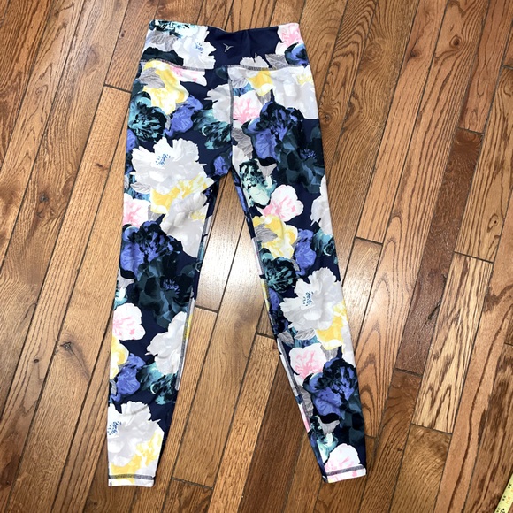 Old Navy Active Go-Dry Womens Floral Leggings Wotkout Pants Size Small - Picture 6 of 8